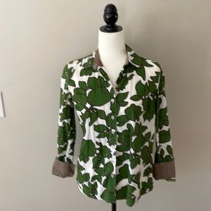 Boden 100% cotton button-down blouse